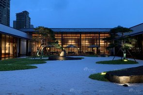 江西九江現(xiàn)代新中式風格售樓處家具項目工程案例完工實拍美圖！